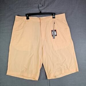 Short Par 4 Lido Golf Shorts Sunset Peach Lightweight Flat Front NWT Men's 38